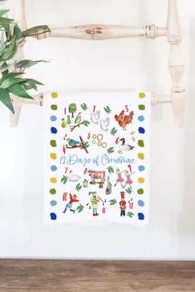 12 Days of Christmas Holiday Towel-PRE ORDER