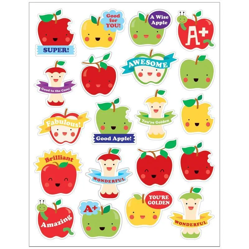 (12 Pk) Apple Stickers Scented