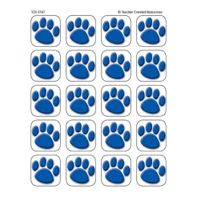 (12 Pk) Blue Paw Prints Stickers