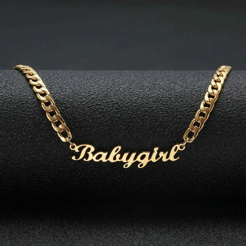 18K Gold Plated Personalized Name Necklace