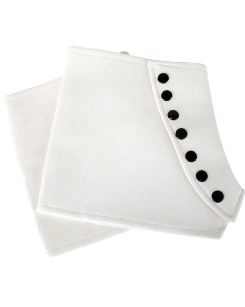 20s White Felt Spats