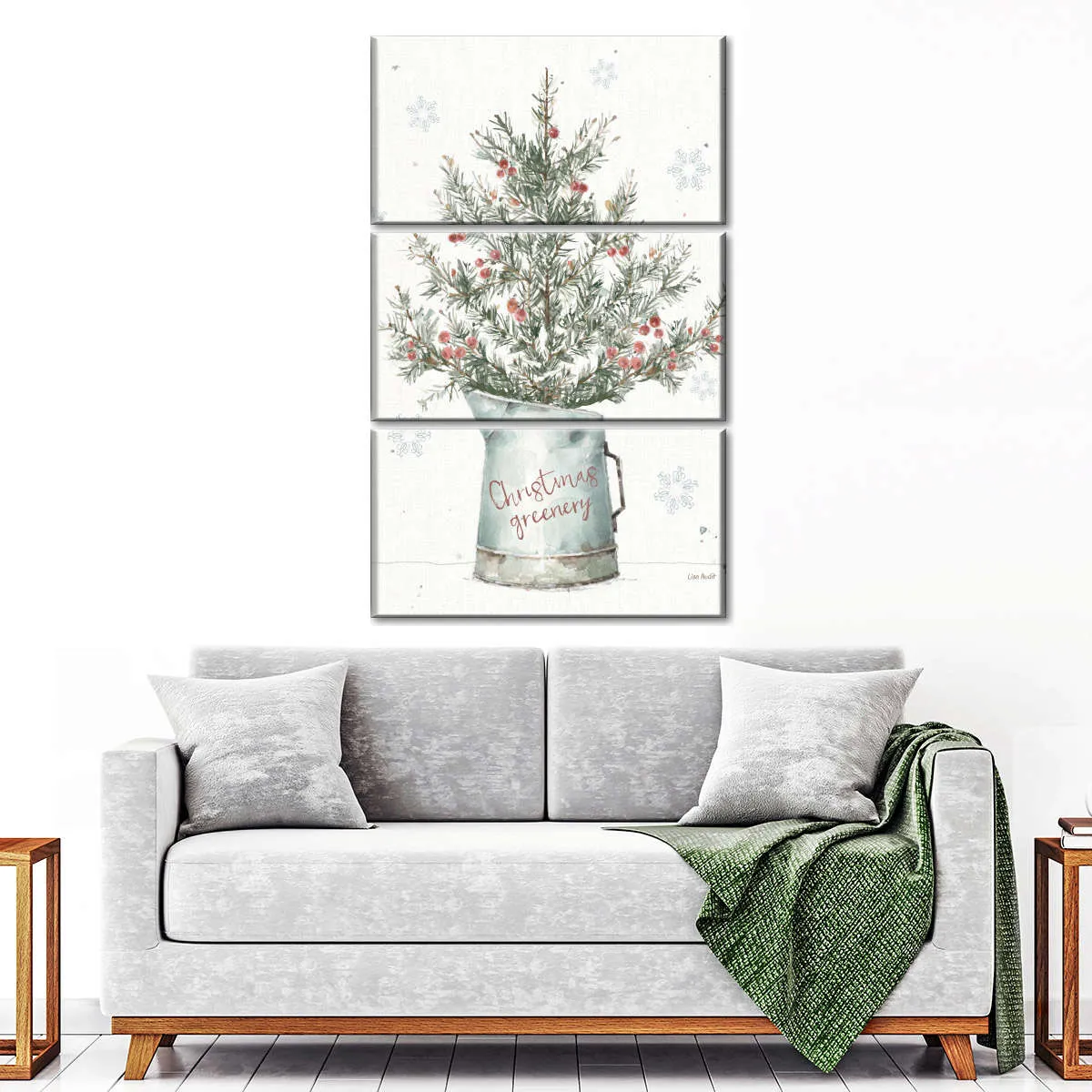 A Christmas Weekend II Greenery Wall Art