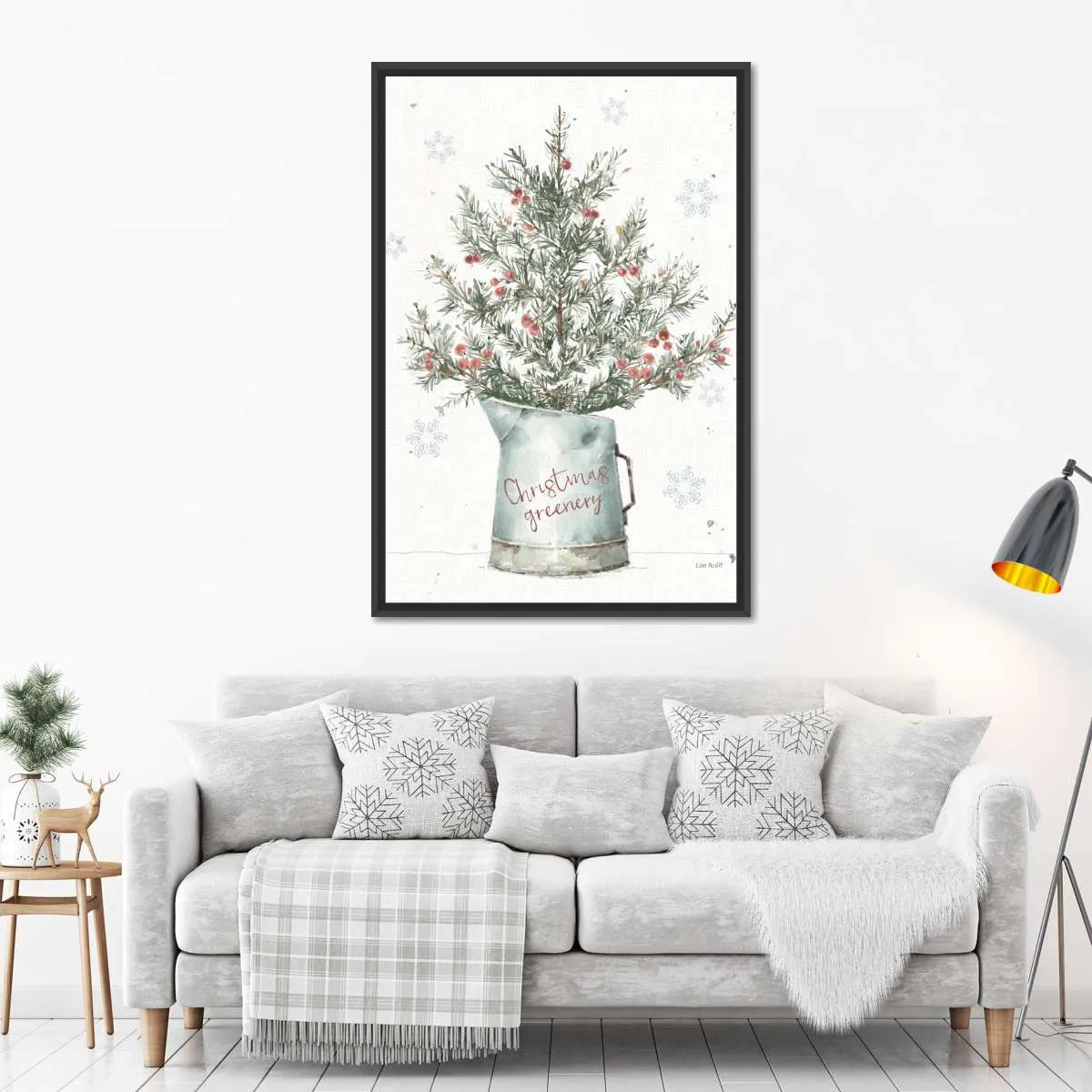 A Christmas Weekend II Greenery Wall Art