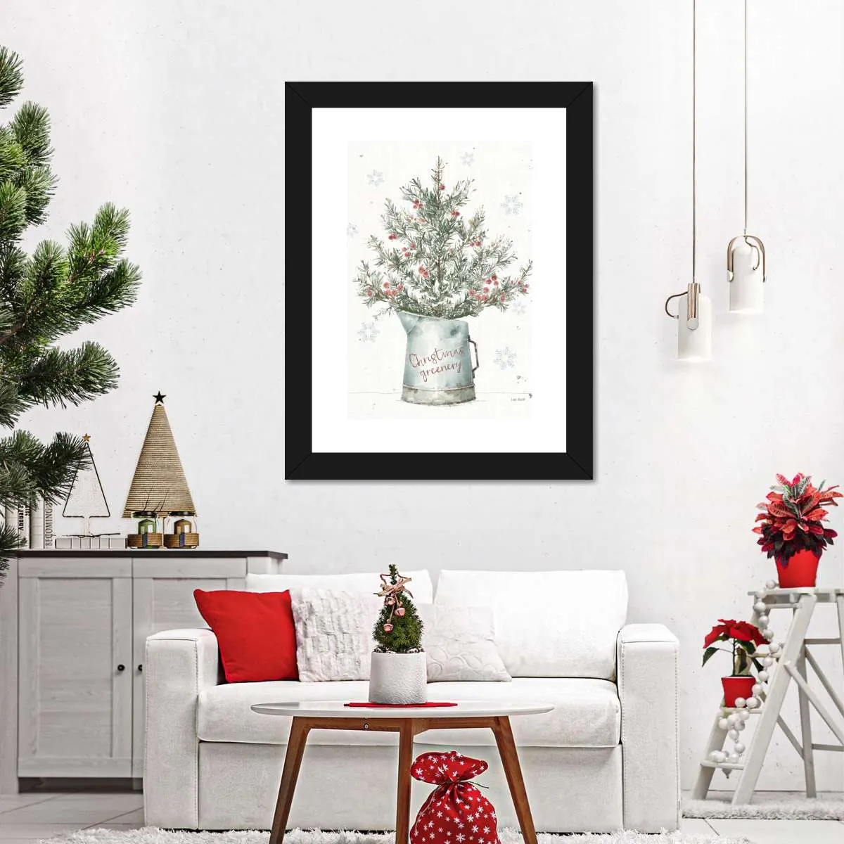 A Christmas Weekend II Greenery Wall Art