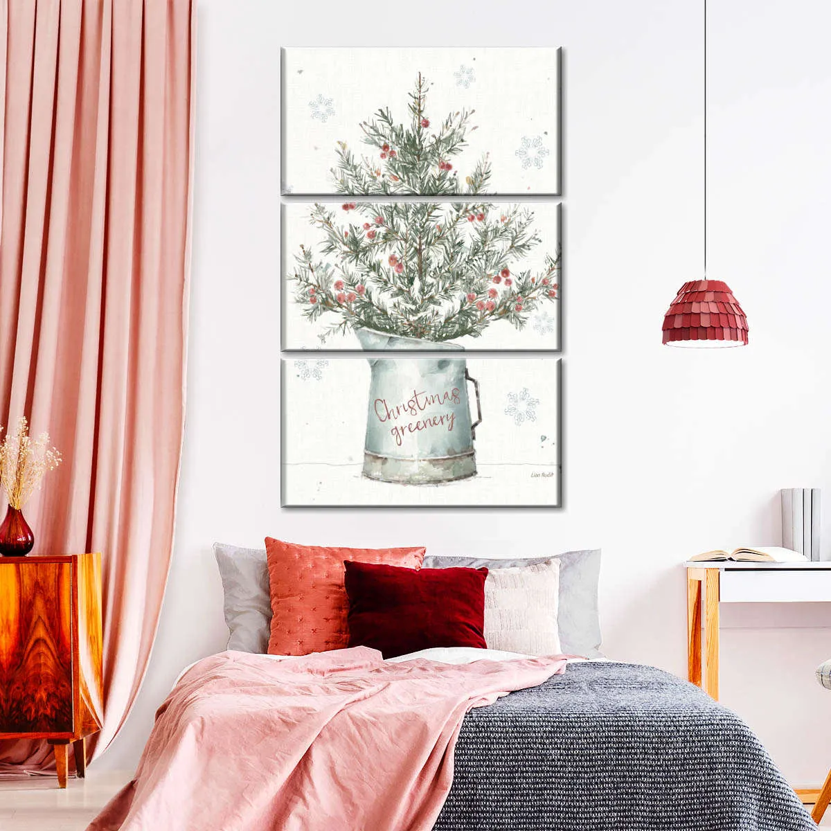 A Christmas Weekend II Greenery Wall Art