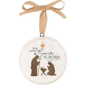 A Savior Is Born Ornament