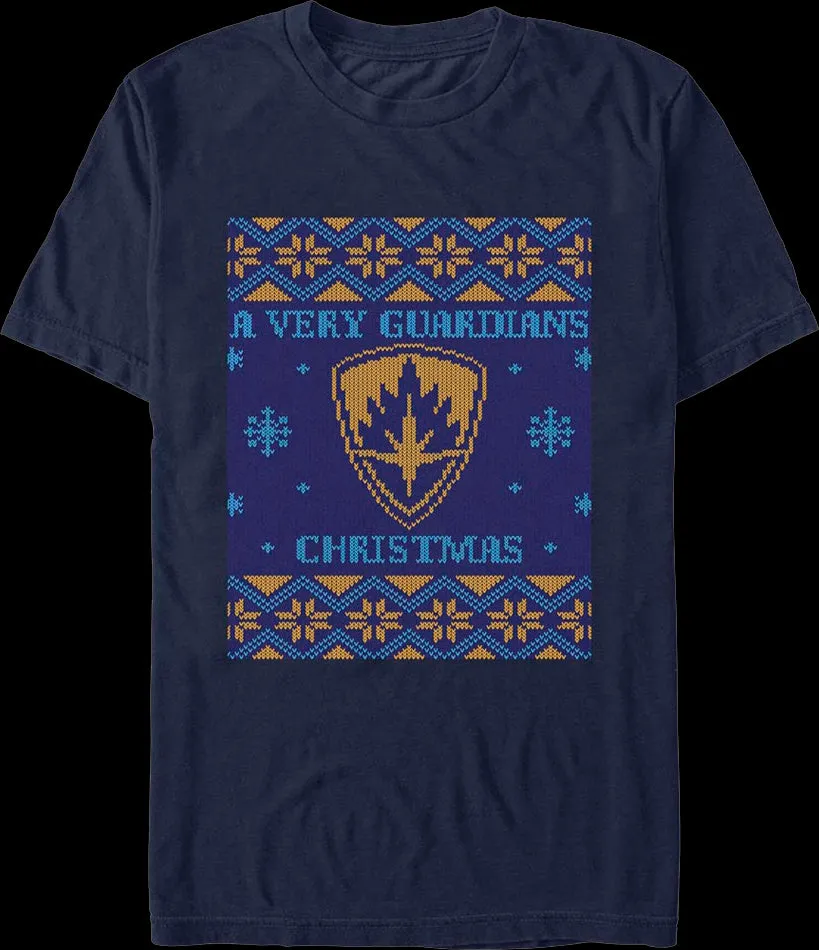 A Very Guardians Christmas Marvel Comics T-Shirt