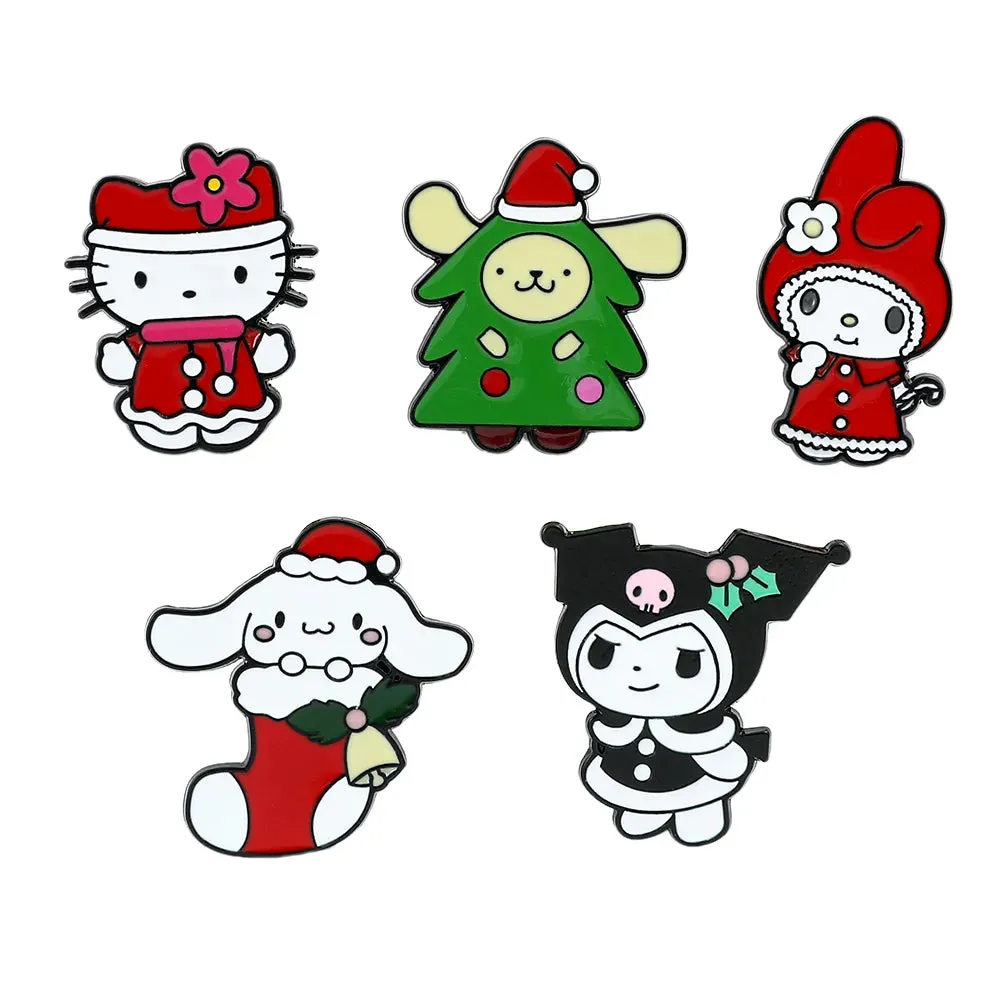 A Very Kawaii Xmas Enamel Pin Set