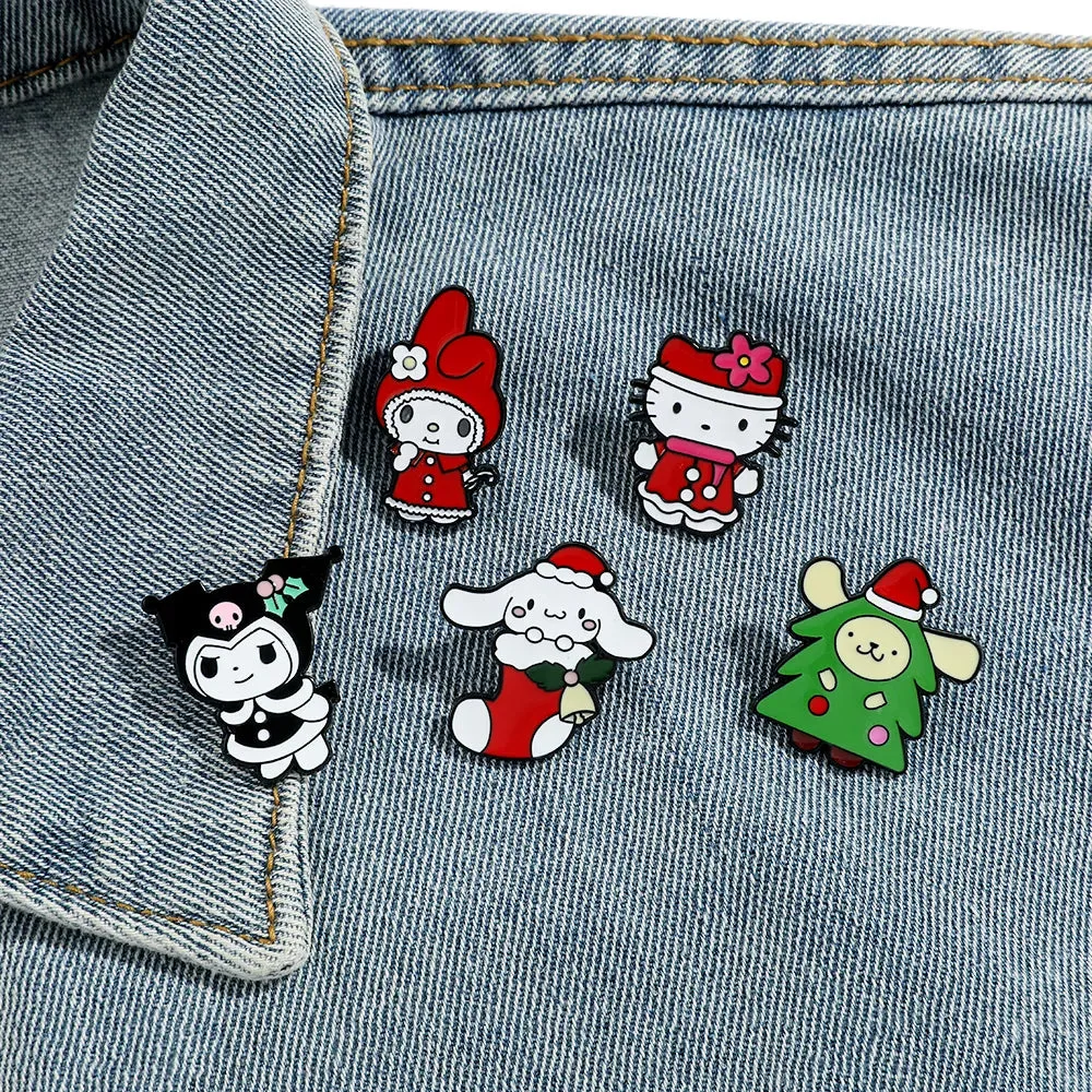 A Very Kawaii Xmas Enamel Pin Set