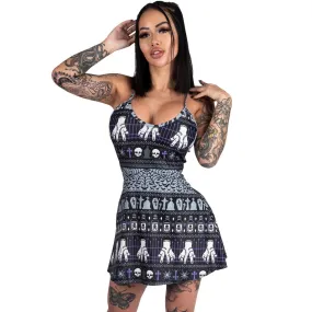 Addams Family Christmas Skater Dress