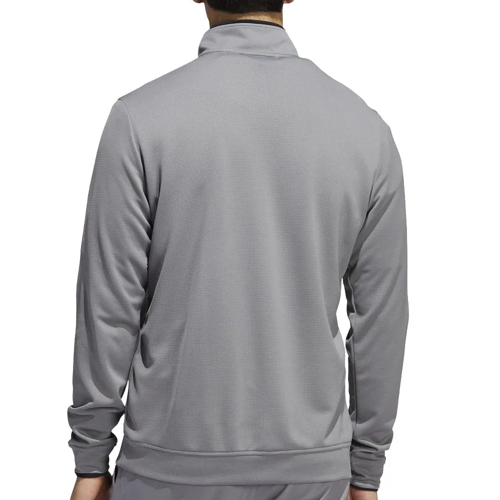 adidas Lightweight 1/4 Zip Pullover - Grey Three/Black