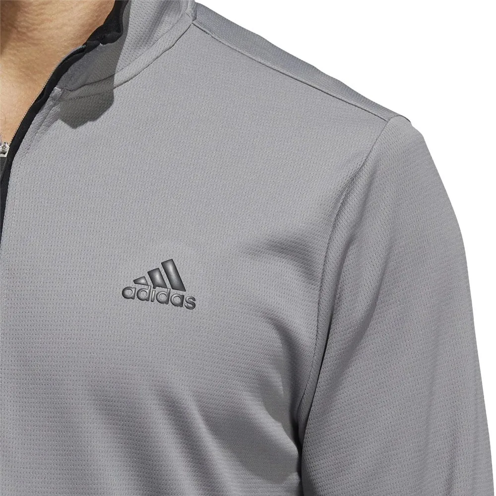 adidas Lightweight 1/4 Zip Pullover - Grey Three/Black