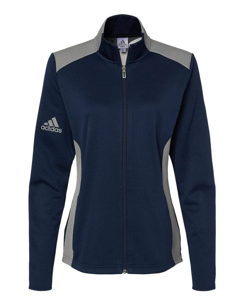 adidas - Women's Textured Mixed Media Full-Zip Jacket