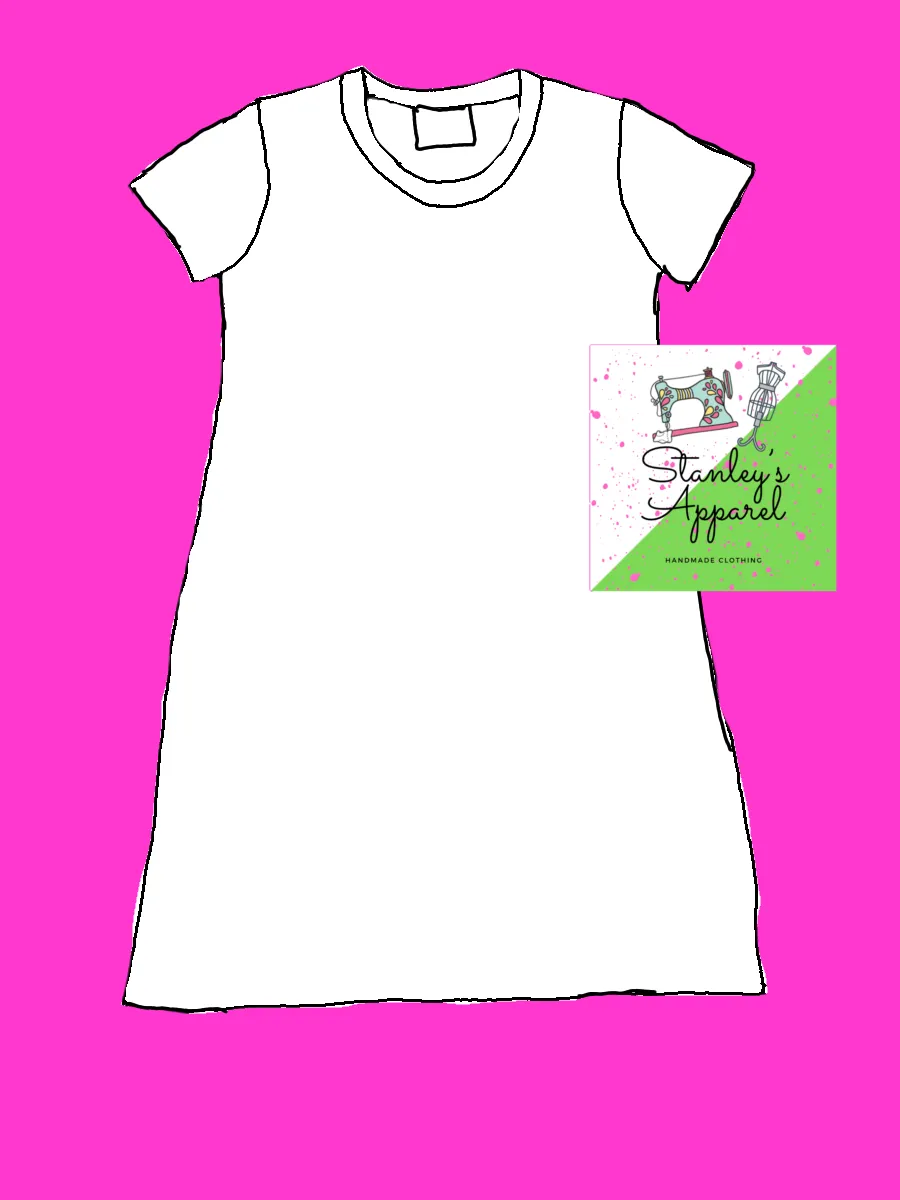 Adult tshirt dress - Christmas in stock