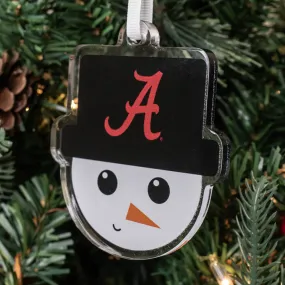 Alabama Crimson Tide - Alabama Snowman Head Double-Sided Ornament