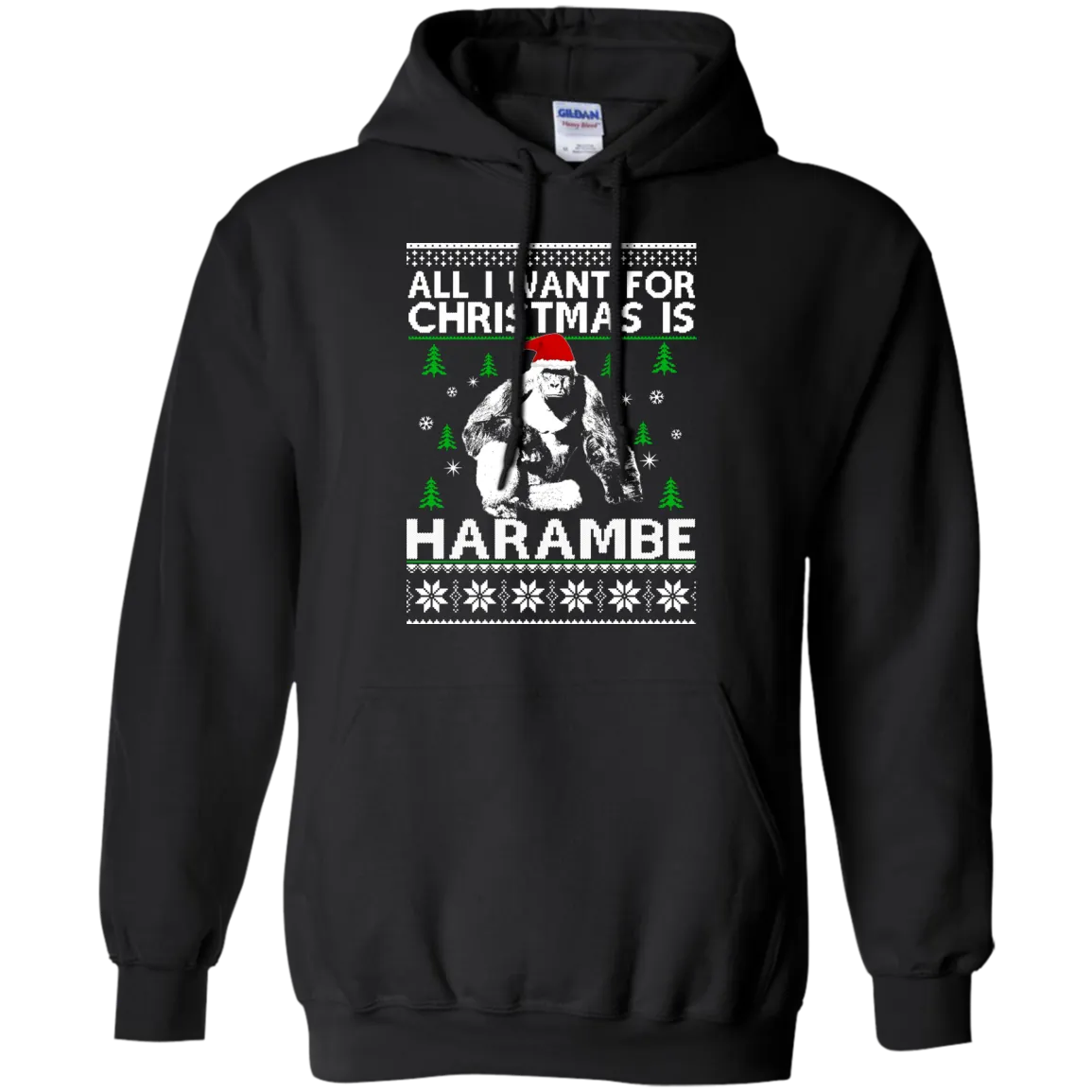 All I Want For Christmas Is Harambe Sweater, Shirt, Hoodie