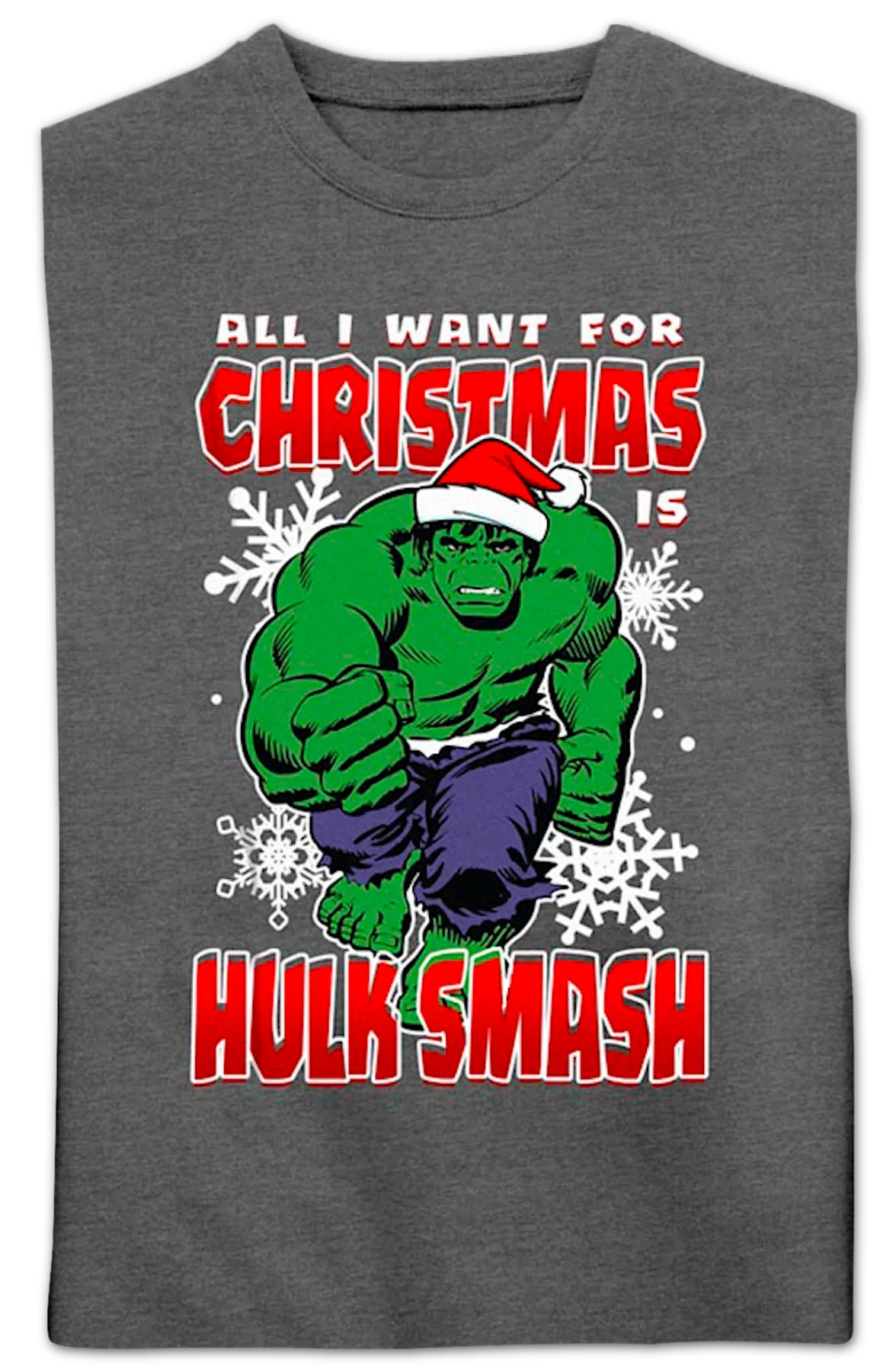 All I Want For Christmas Is Hulk Smash Marvel Comics Sweatshirt