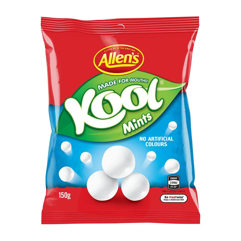 150g Allens Kool Mint Chew Lollies Bag for Refreshing Treats