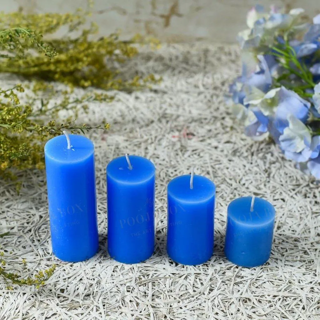 Alluring Pillar Candles Set of 4