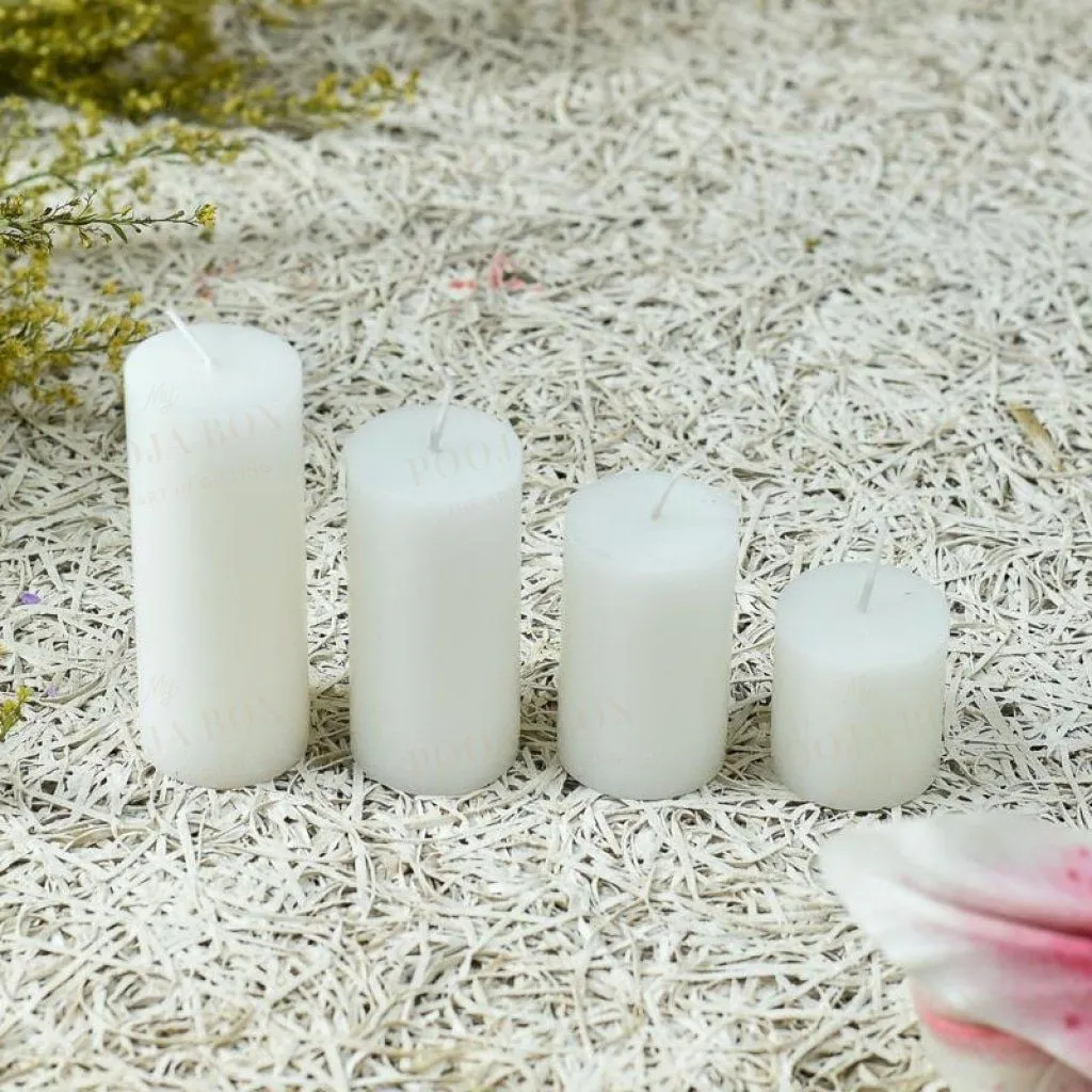 Alluring Pillar Candles Set of 4