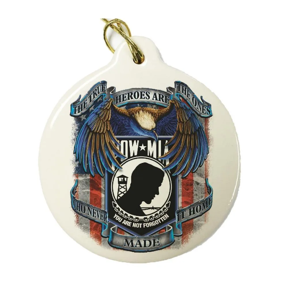 American Patriot Set Of 4 Christmas Ornaments