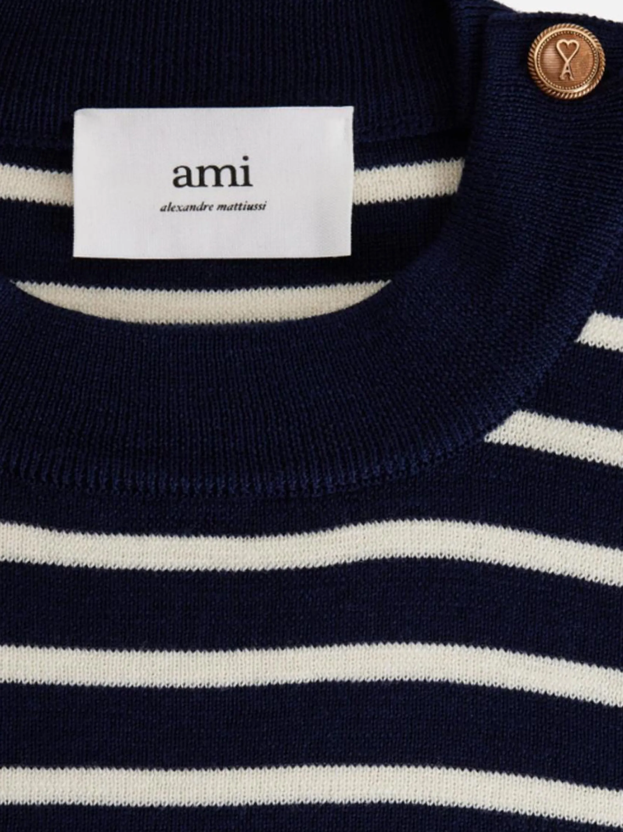 ami Paris Pull Mariniere FKS011.KN0003