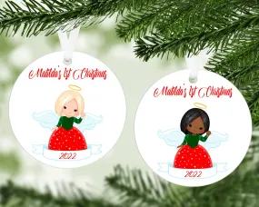 Angel Christmas Ornament With FREE Velvet Pouch