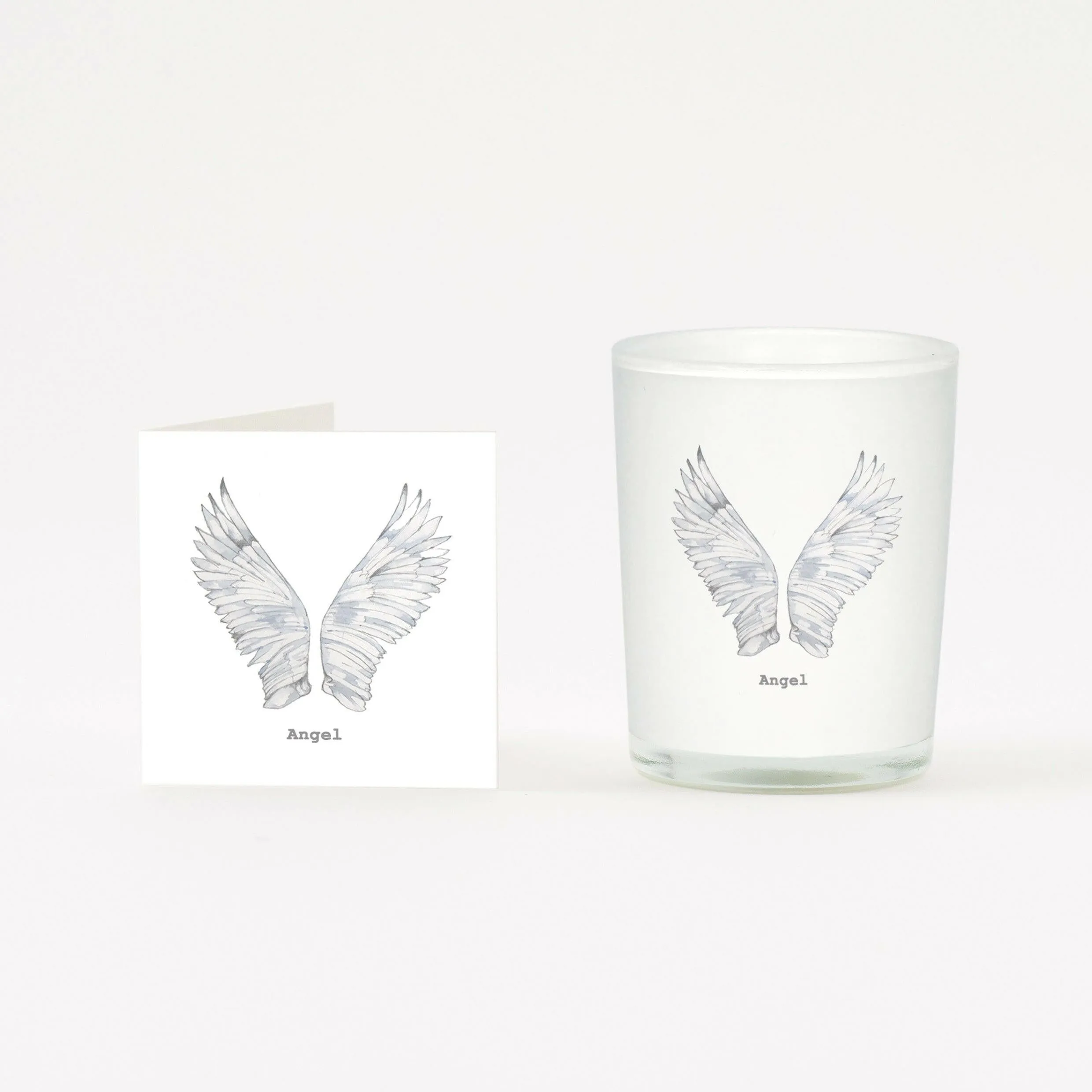 Angel Wings Boxed Candle and Card