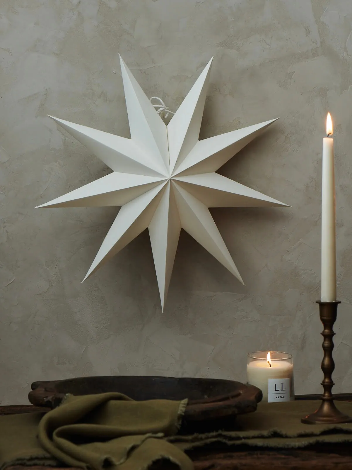 Antique White Paper Star