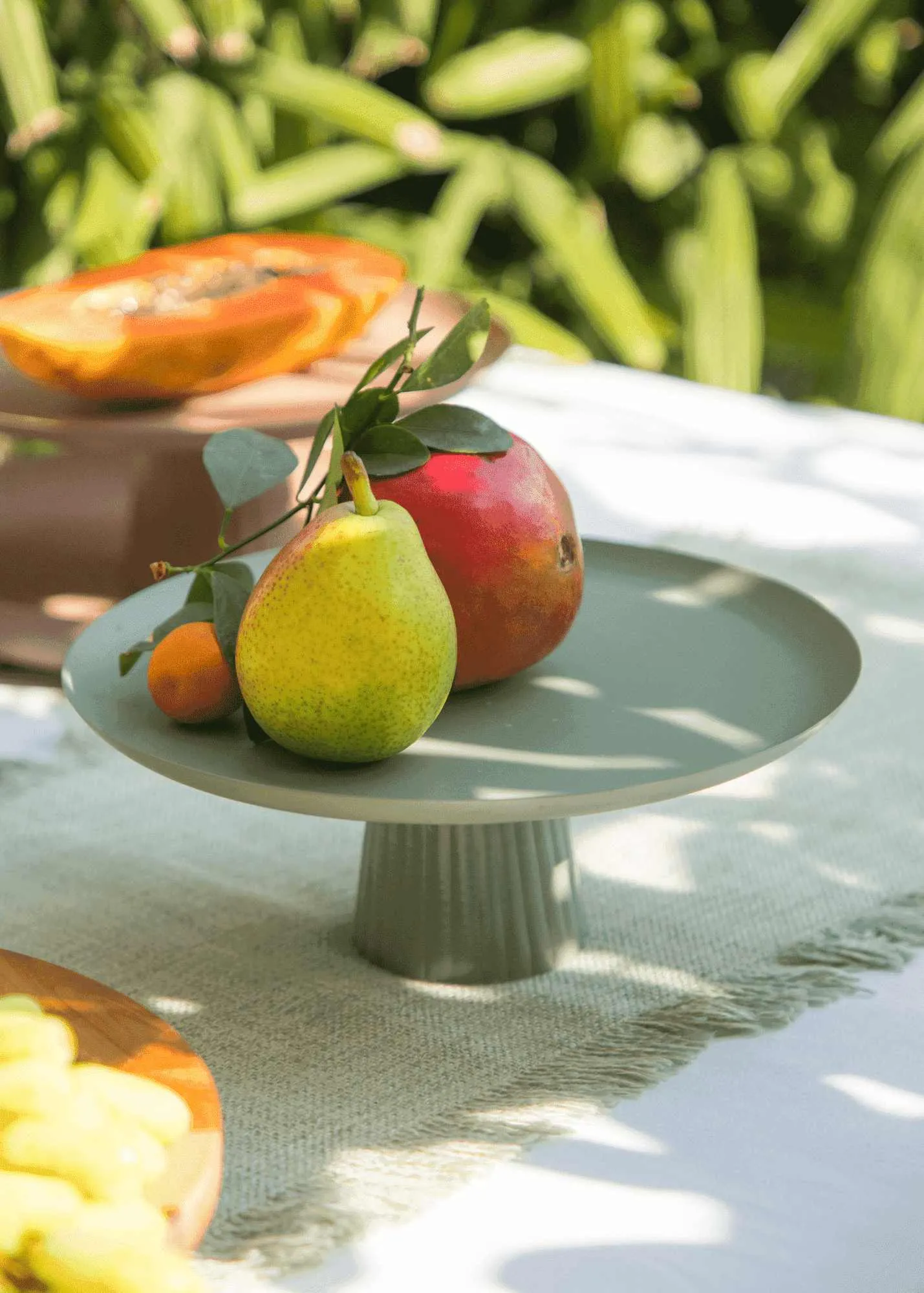 Avisa Cake Stand-Sage Green