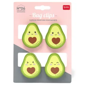 Avocado Set Of Bag Clips by Legami