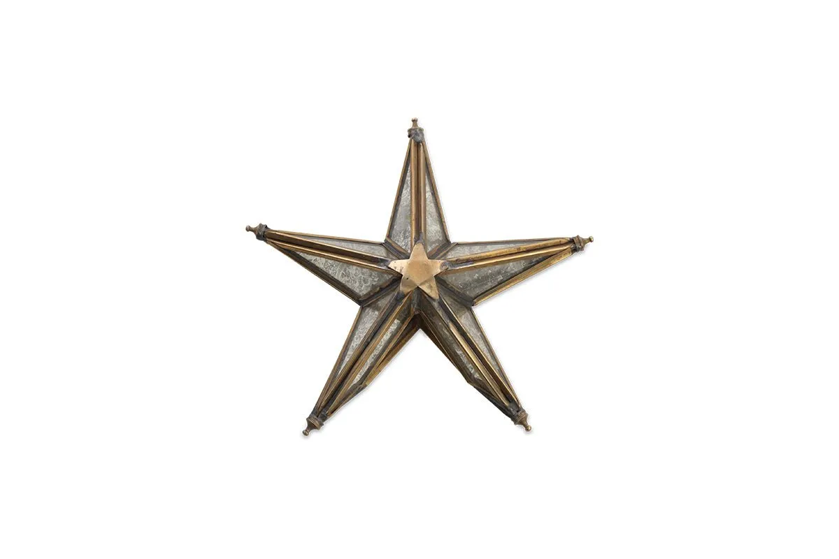 Bakara Star Tree Topper - Antique Brass