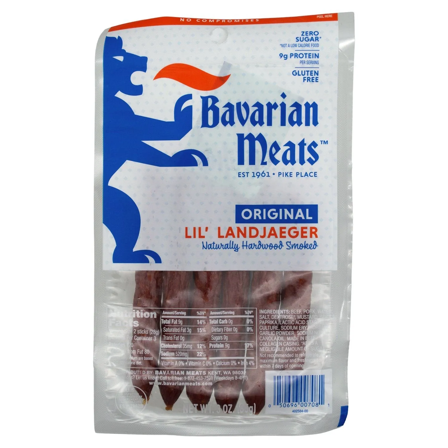 Bavarian Meats Hardwood Smoked Lil' Landjaeger Sticks