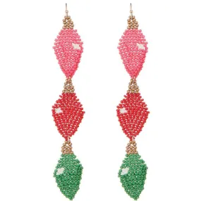 Beaded {CHRISTMAS} Earrings