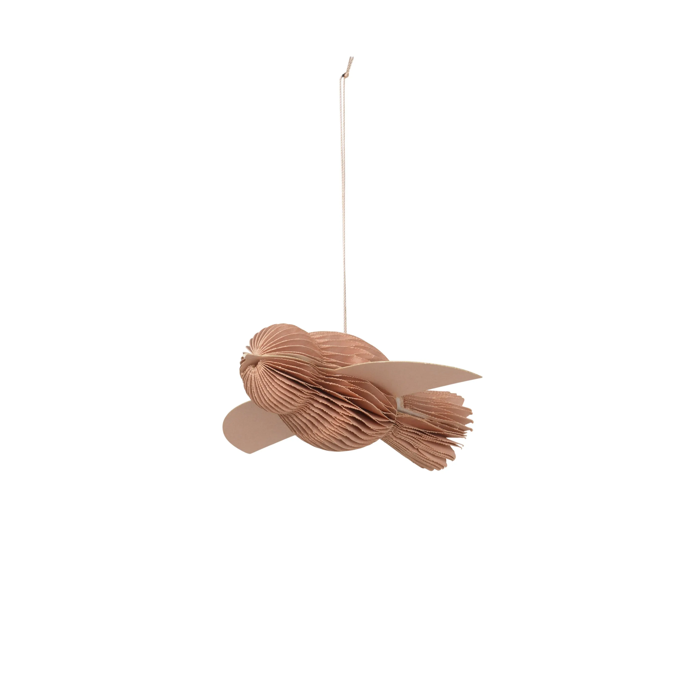 Bird Ornament - Dusty Pink