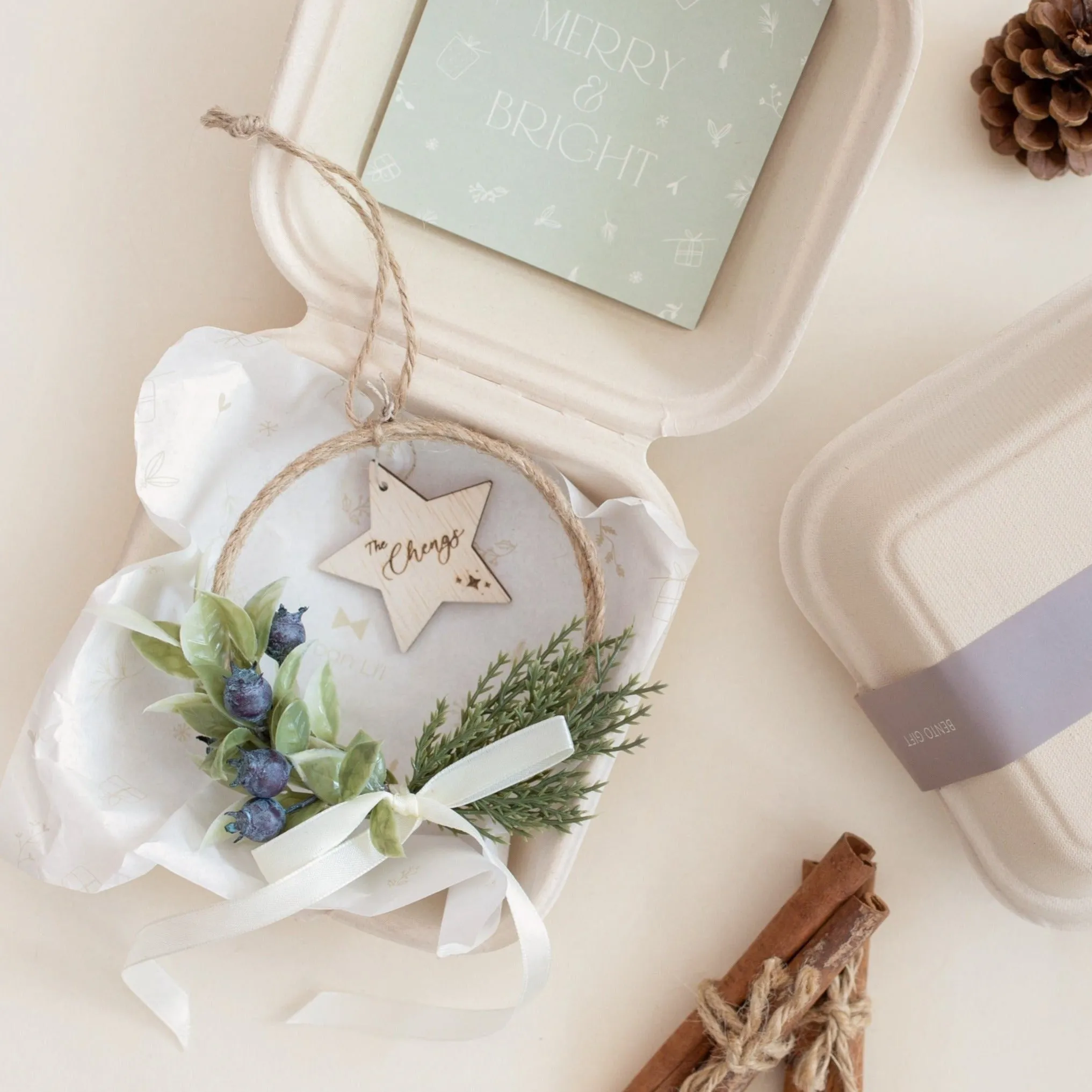 Blueberry Field Bento Wreath