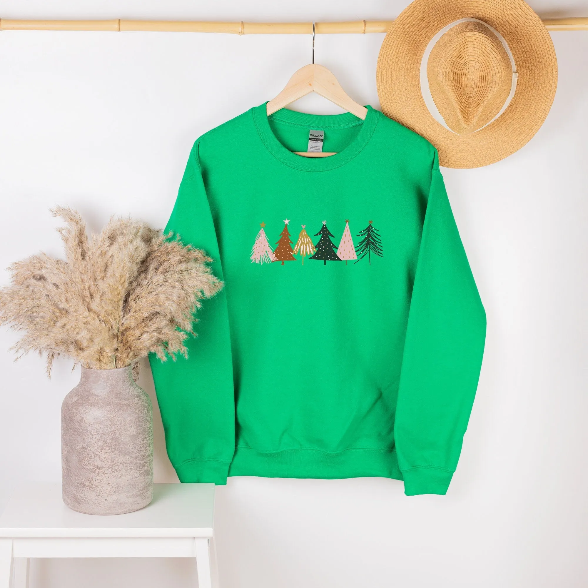 Boho Christmas Trees Sweatshirt