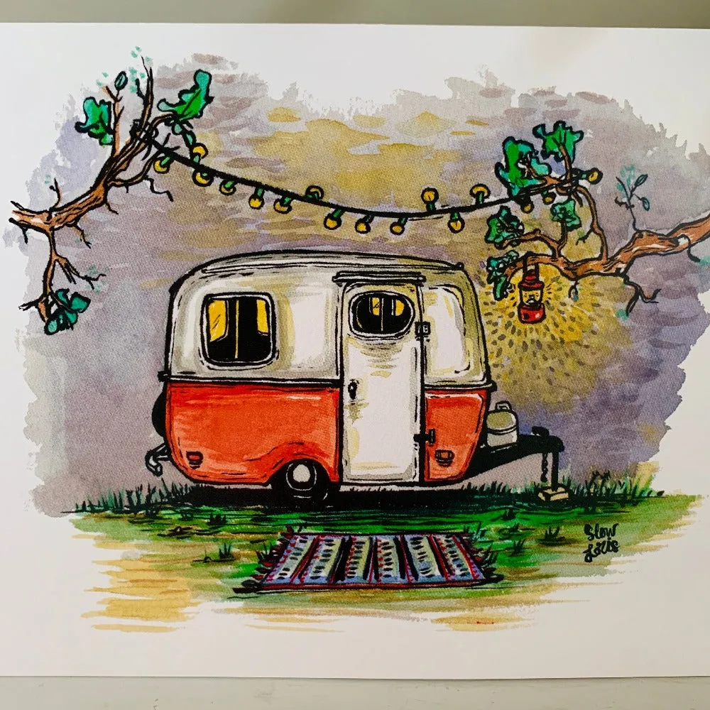 Boler Camper Greeting Cards