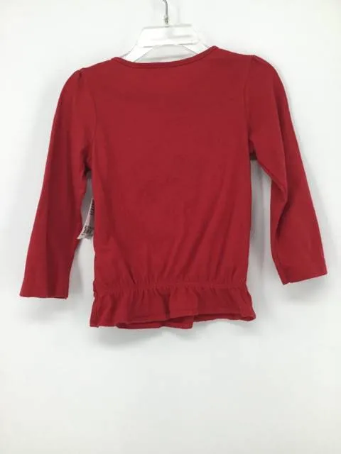 brandless Child Size 24 Months Red Christmas T-Shirt