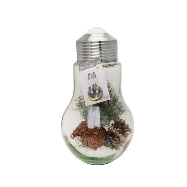 Bulb 10 Led With Decorations 31cm