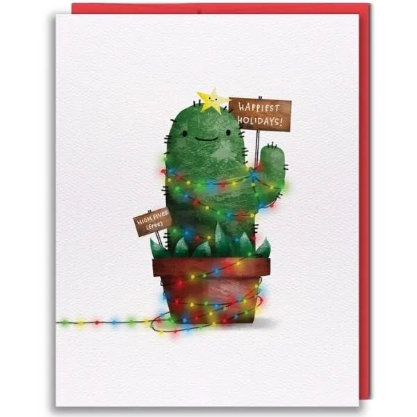 Cactus Christmas Tree Card