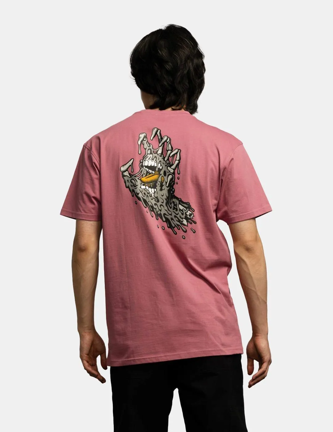 Camiseta Santa Cruz Melting Hand Rosa