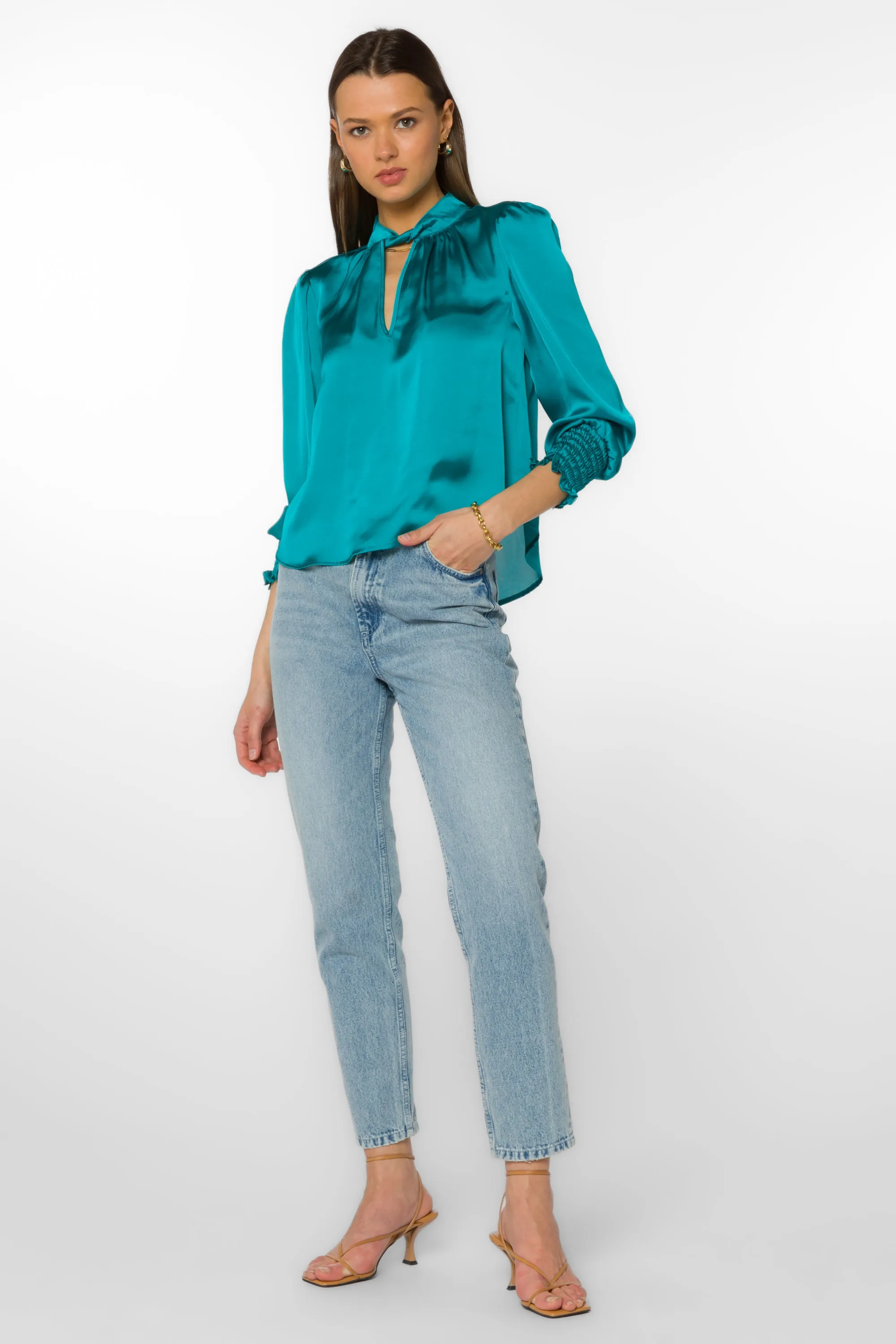 Camryn Peacock Blouse