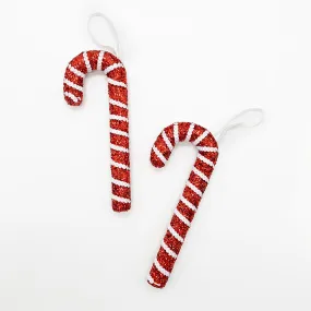 Candy Cane Christmas Ornaments 2pc Set