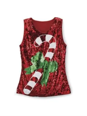 Candy Cane Sequin Singlet