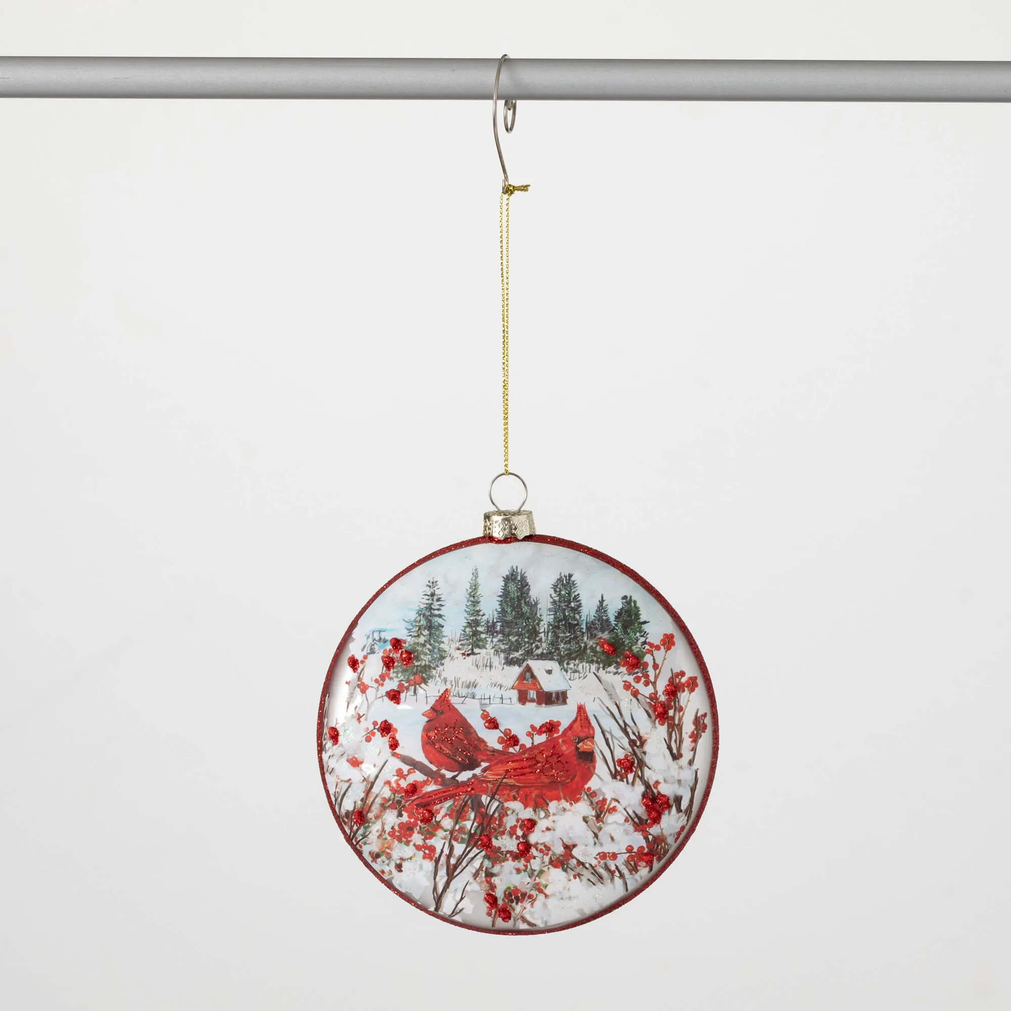 Cardinal Disc Ornament