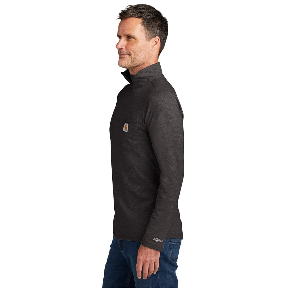 Carhartt - Men's 1/4-Zip Relaxed Fit Long Sleeve T-Shirt