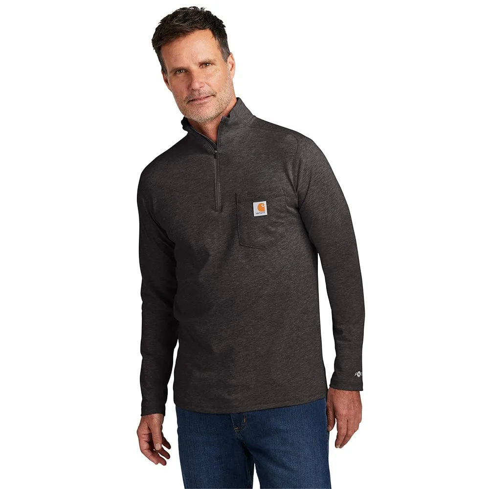 Carhartt - Men's 1/4-Zip Relaxed Fit Long Sleeve T-Shirt