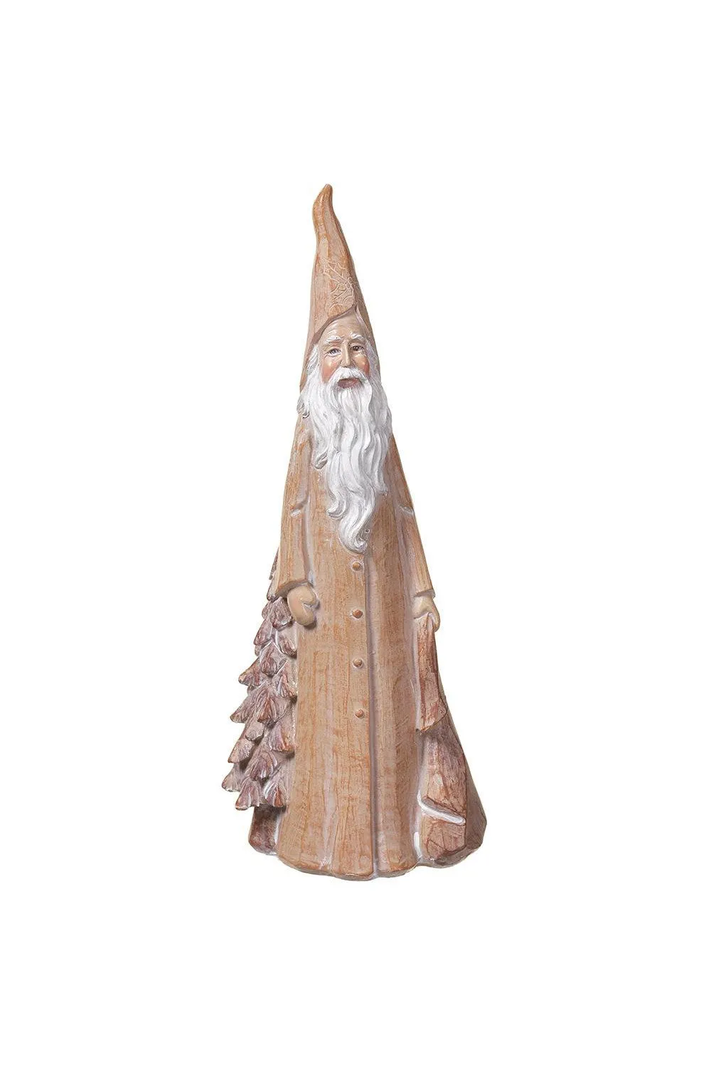 Carved Santa Decor