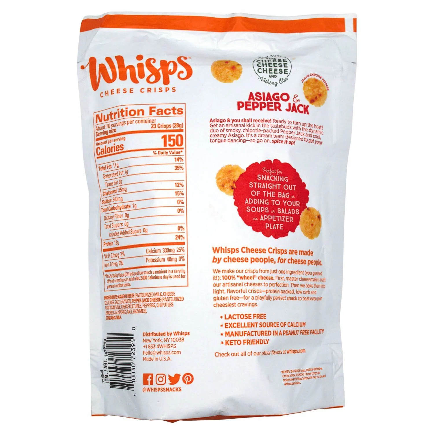 Cello Whisps Cheese Crisps